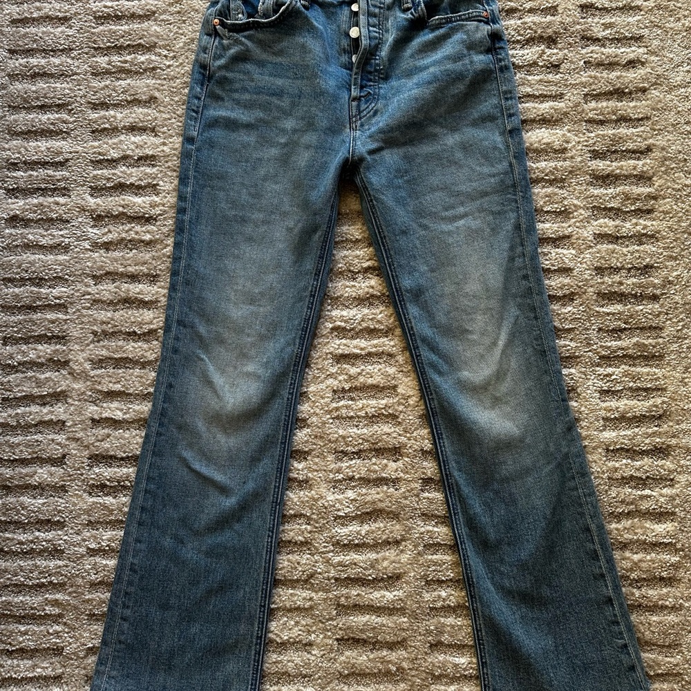 MOTHER The Tripper Flood Fray Jeans